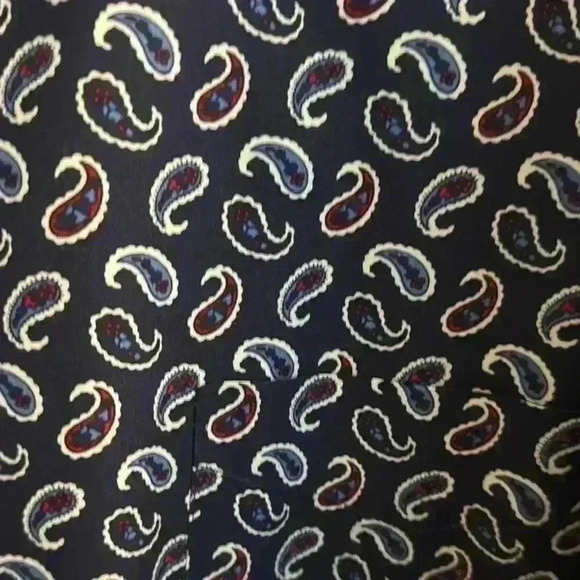 Alan Flusser Paisley Pattern Men's Shirt EUC - Picture 2 of 4